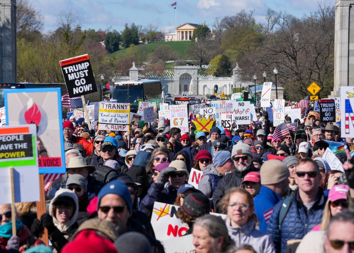No Kings protests fill streets at over 3,300 rallies in all 50 states, a record number