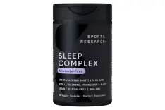 A container with supplements for sleep.