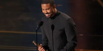 Michael B. Jordan Thanks ‘Giants’ Denzel Washington, Halle Berry in Best Actor Oscars Speech