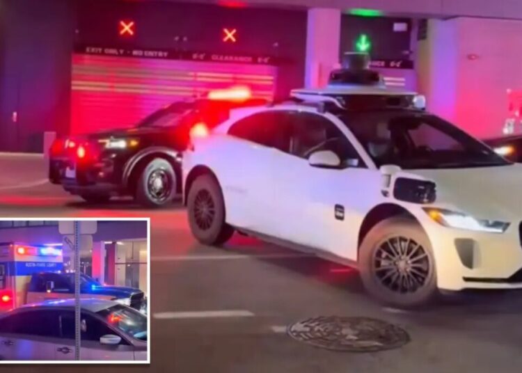 Video shows self-driving Waymo car blocking emergency vehicles responding to deadly Austin shooting