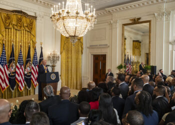 In Black History Month, Trump casts racial progress as largely settled