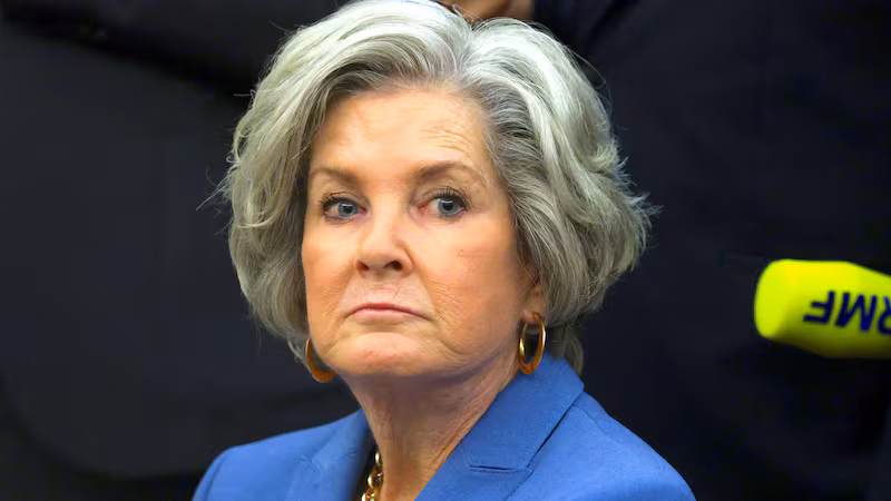White House Chief of Staff Susie Wiles looks in the Oval Office at the White House on September 3, 2025 in Washington, DC.