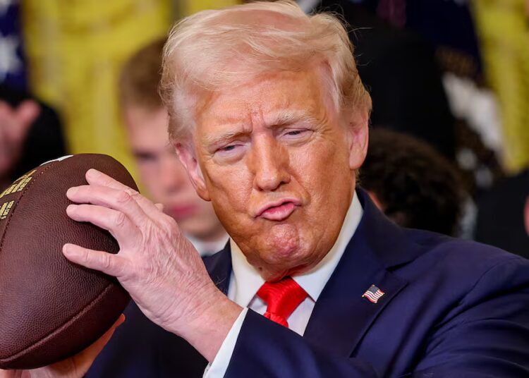 Wartime Leader Trump Trains His Sights on College Football