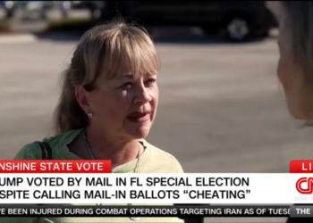 ‘Terrible!’ Republican voter rips Trump for voting by mail in local Florida election