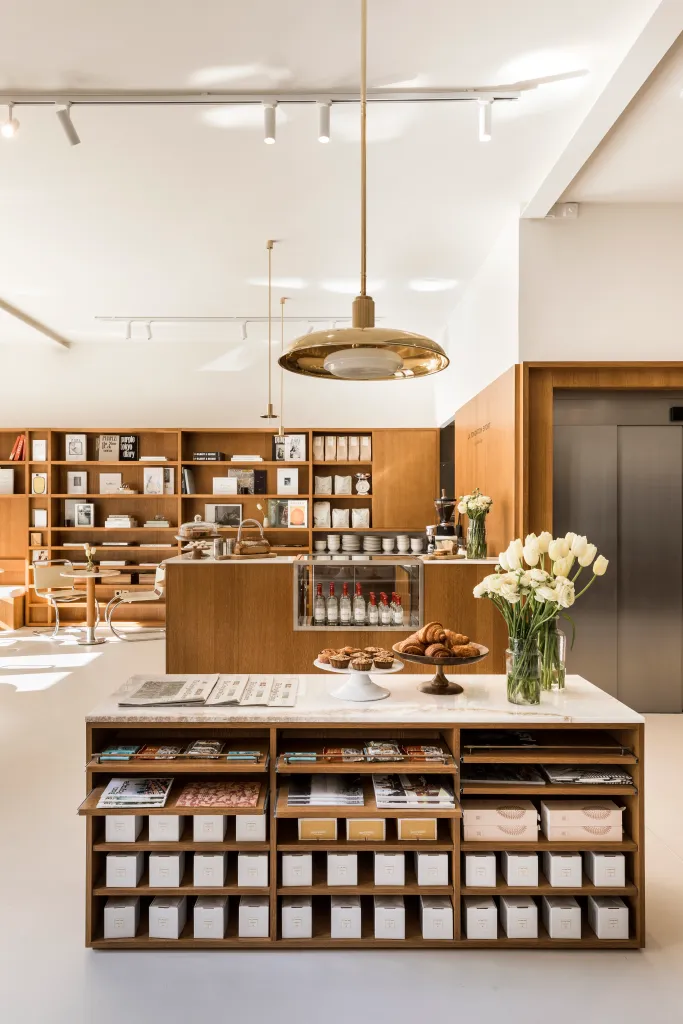 The juice bar at the entrance to La Fondation Sports & Spa Club