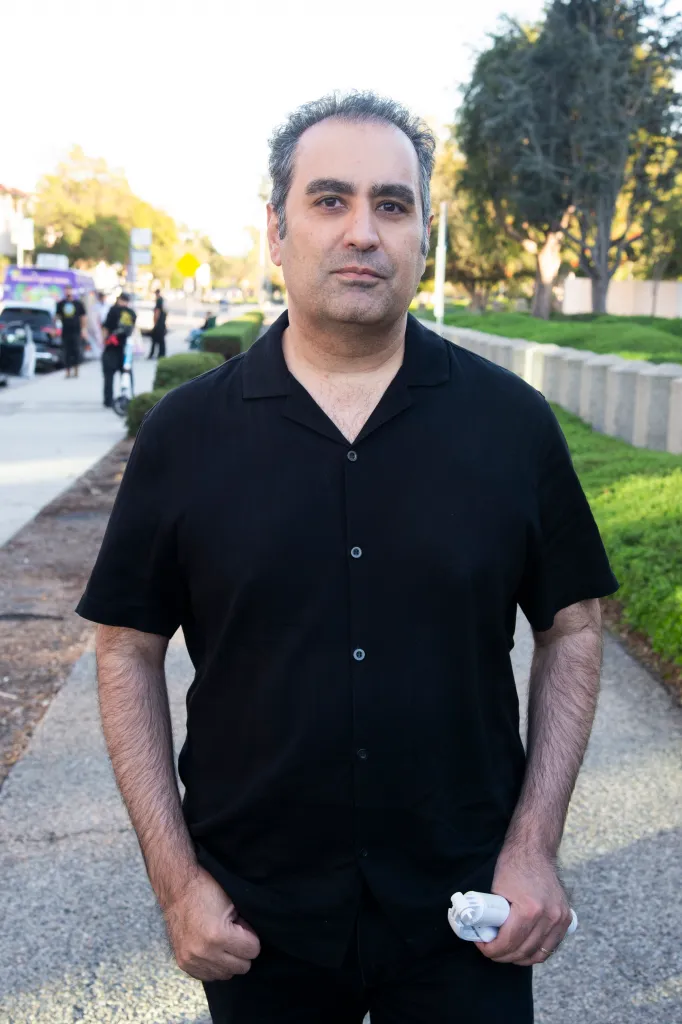 Amin at an event in Westwood, CA.