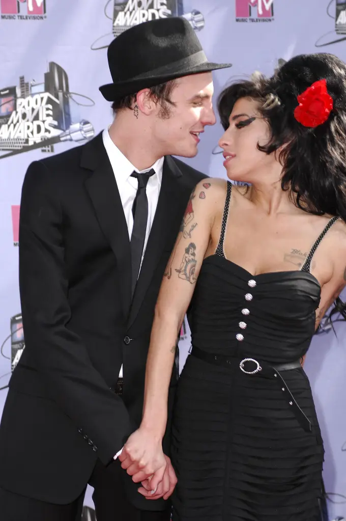 Amy Winehouse and Blake Fielder-Civil at the 2007 MTV Movie Awards.