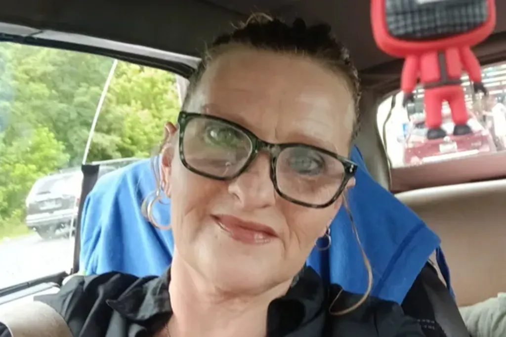 Angela Lipps looking at the camera in a car.