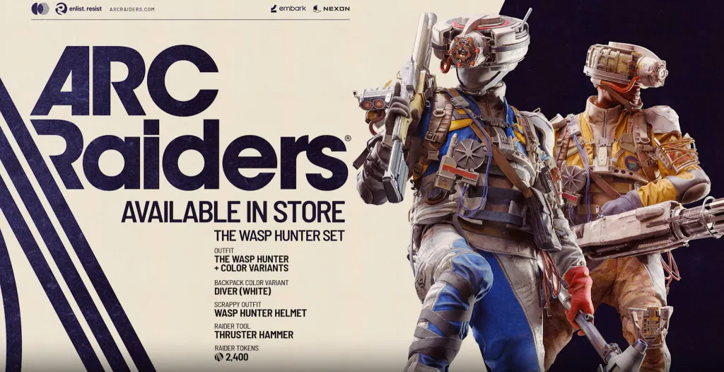 Arc Raiders The Wasp Hunter Set