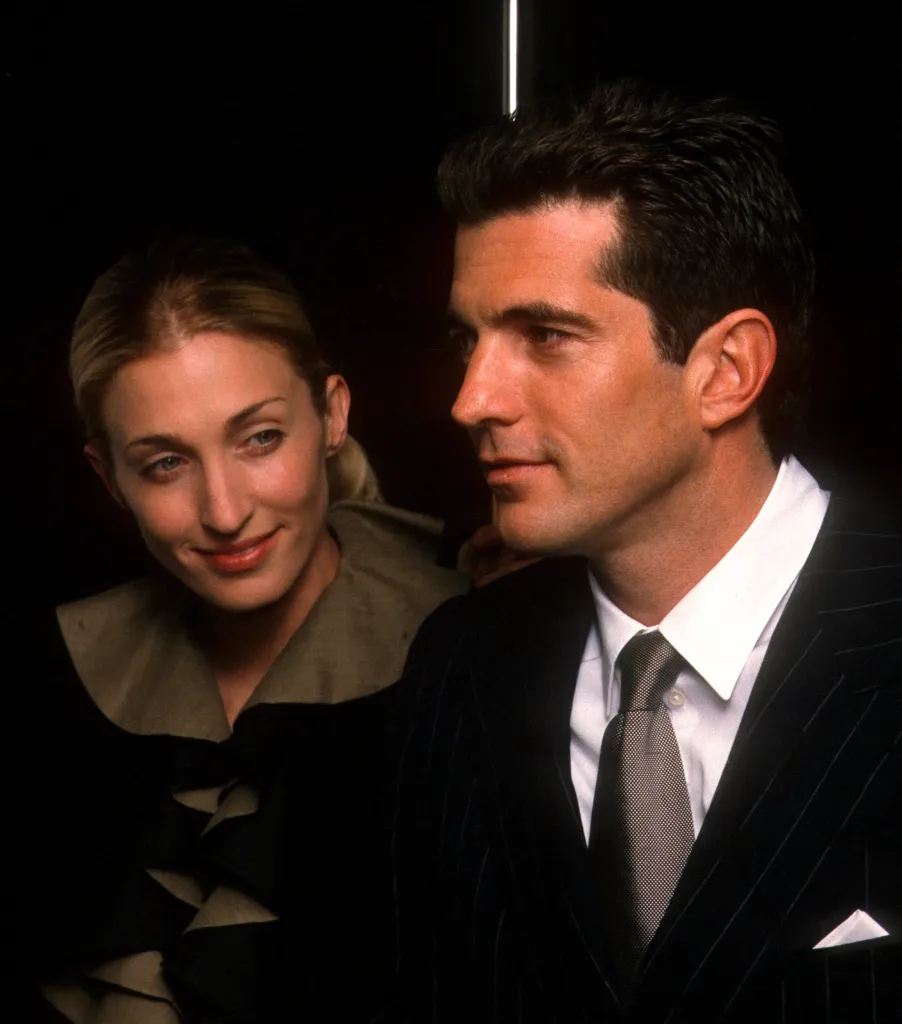 Publicist Carolyn Bessette-Kennedy and publisher John F Kennedy Jr. at an awards event.