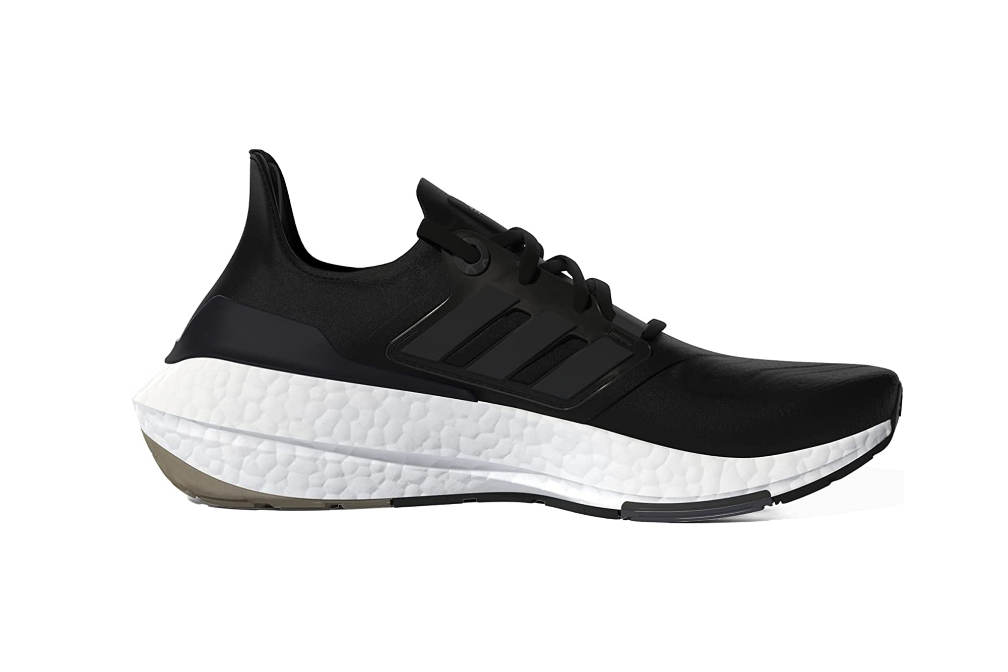 A black and white Adidas sneaker