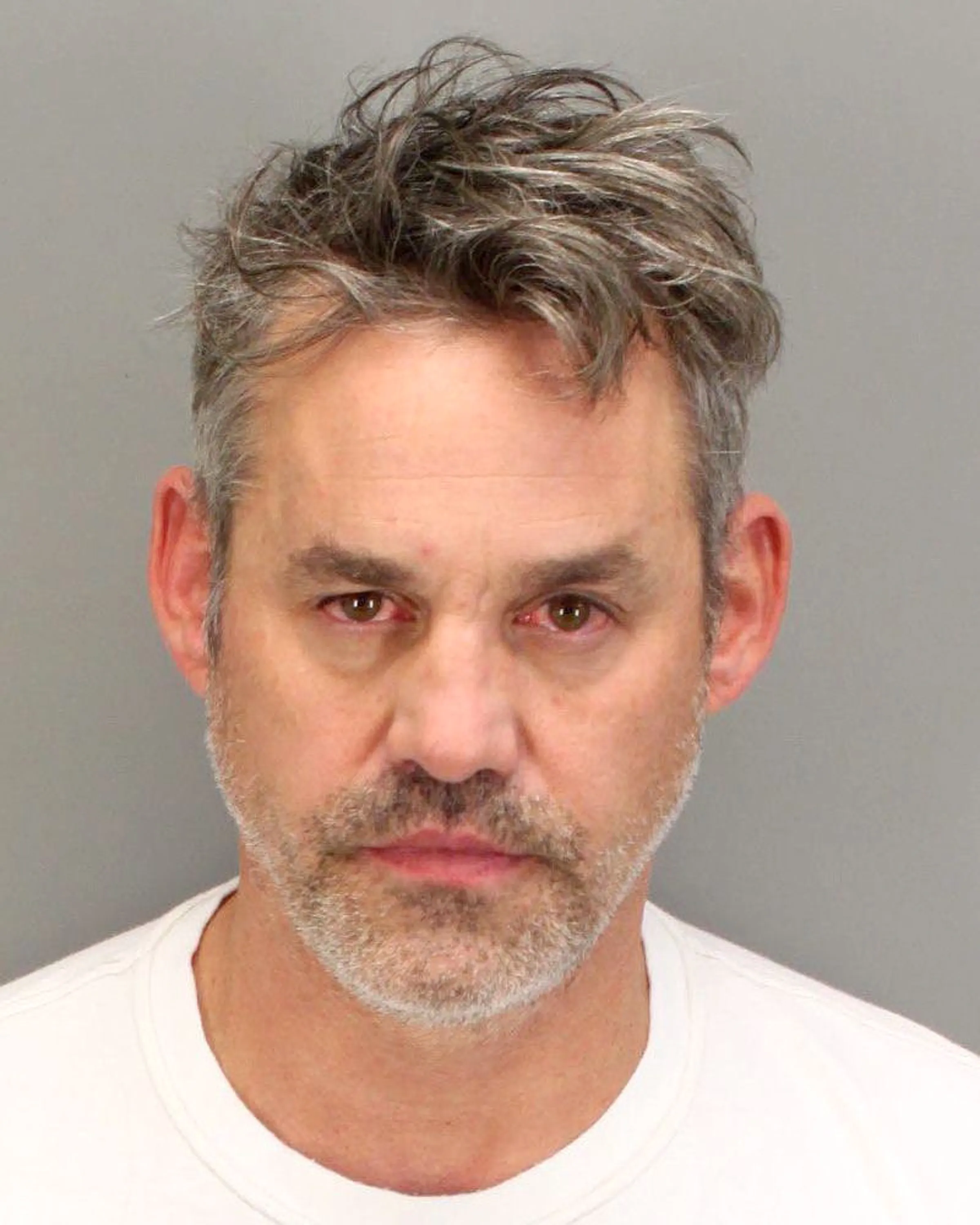 Mugshot of Nicholas Brendon after being arrested on domestic violence charges.