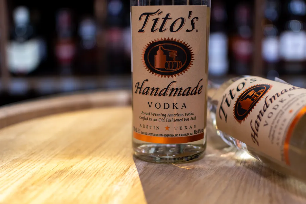 Investigators said officers found an open 750ml bottle of Tito’s vodka, two empty 50ml bottles and a receipt showing the alcohol was purchased earlier that morning.