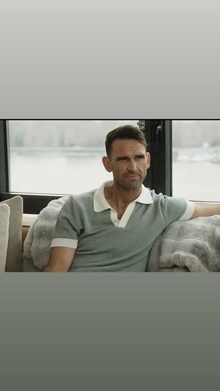 Carl Radke sitting on a couch.