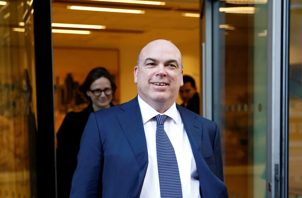 Mike Lynch leaves the High Court in London on March 25, 2019.