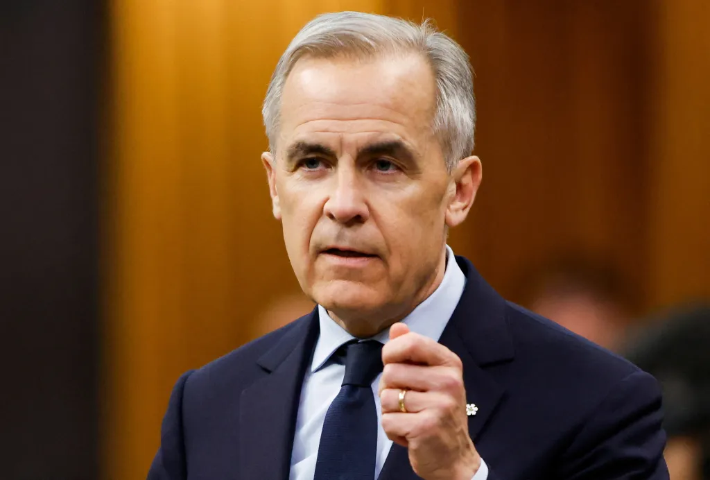 Canada's Prime Minister Mark Carney speaks during Question Period in the House of Commons on Parliament Hill in Ottawa, Ontario, Canada, March 25, 2026.