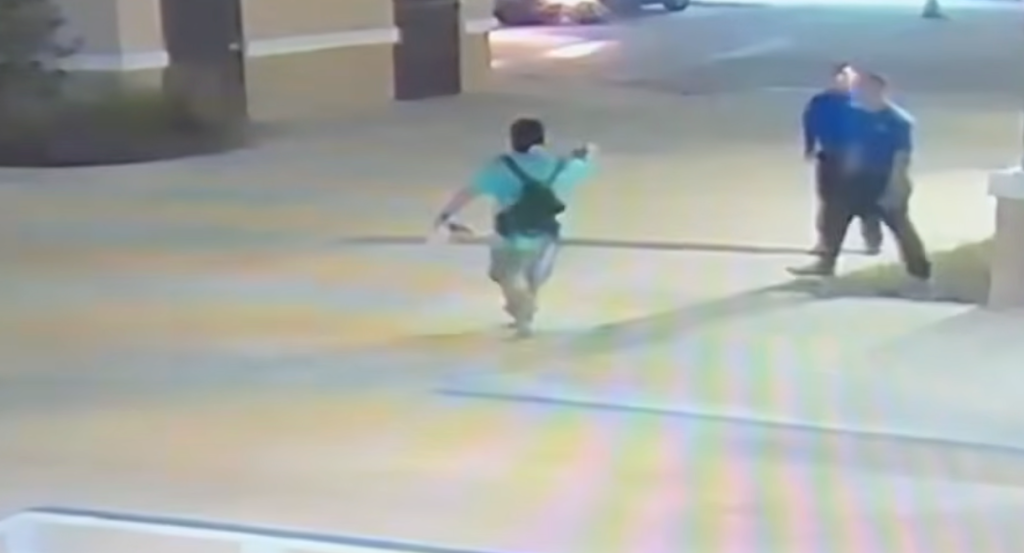 Ax-wielding suspect Bryce Thayer subdued by teen military recruit Leodan Pino in MMA takedown