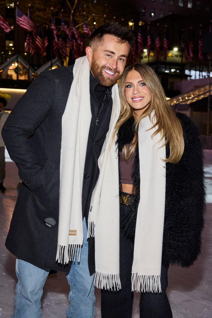Jordan Ngatikaura and Jessi Ngatikaura smiling for a photo during a tastemaker event for 