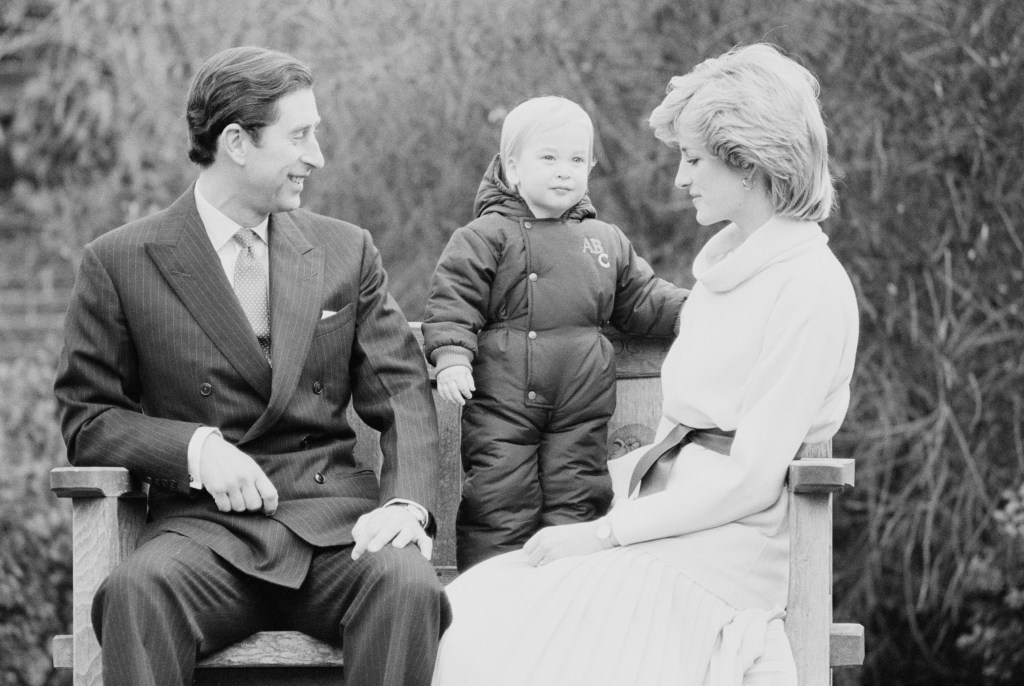 Charles, Prince of Wales, and Diana, Princess of Wales, with their son Prince William, Duke of Cambridge.