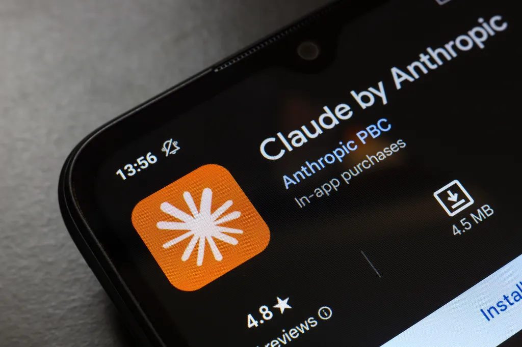 The Claude by Anthropic app logo and installation details displayed on a smartphone screen.