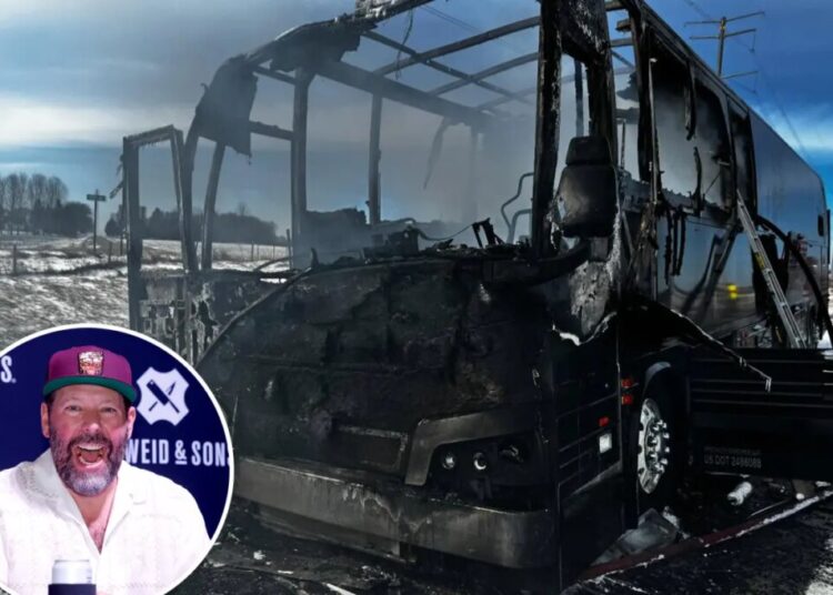 Comedian Bert Kreischer thanks God after devastating tour bus fire that could have killed him