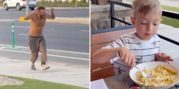 Dad details nightmare family meal in Fresno as homeless man freaks out nearby