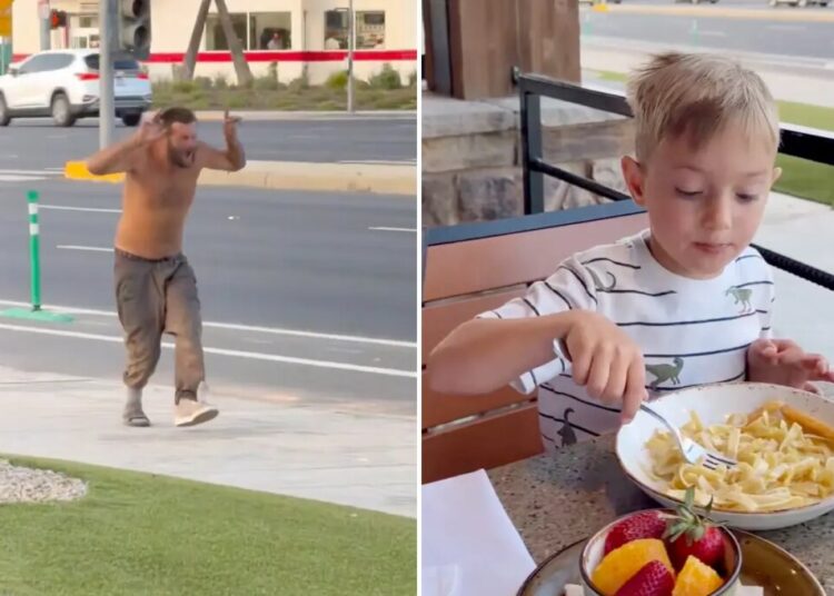 Dad details nightmare family meal in Fresno as homeless man freaks out nearby