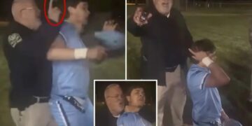 Cop bashes high school baseball player in the head with Taser as outraged crowd protests: ‘What the f–k’s wrong with you?’