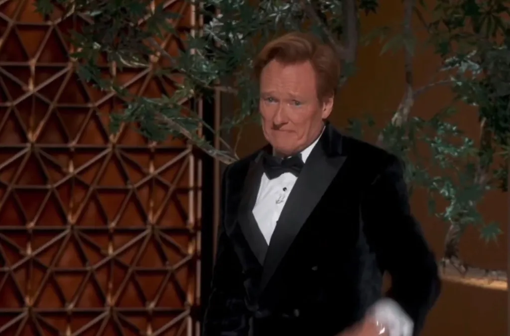 Conan O'Brien at the Oscars.
