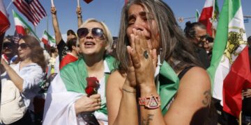 Thousands of Iranian-Americans descend on LA for second day of celebrations after ayatollah killed