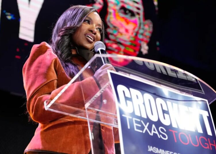 Complaining Rep. Jasmine Crockett leaves own Texas Senate primary watch party, accuses GOP of election meddling