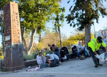 MacArthur Park cleanup: Blink and you missed it