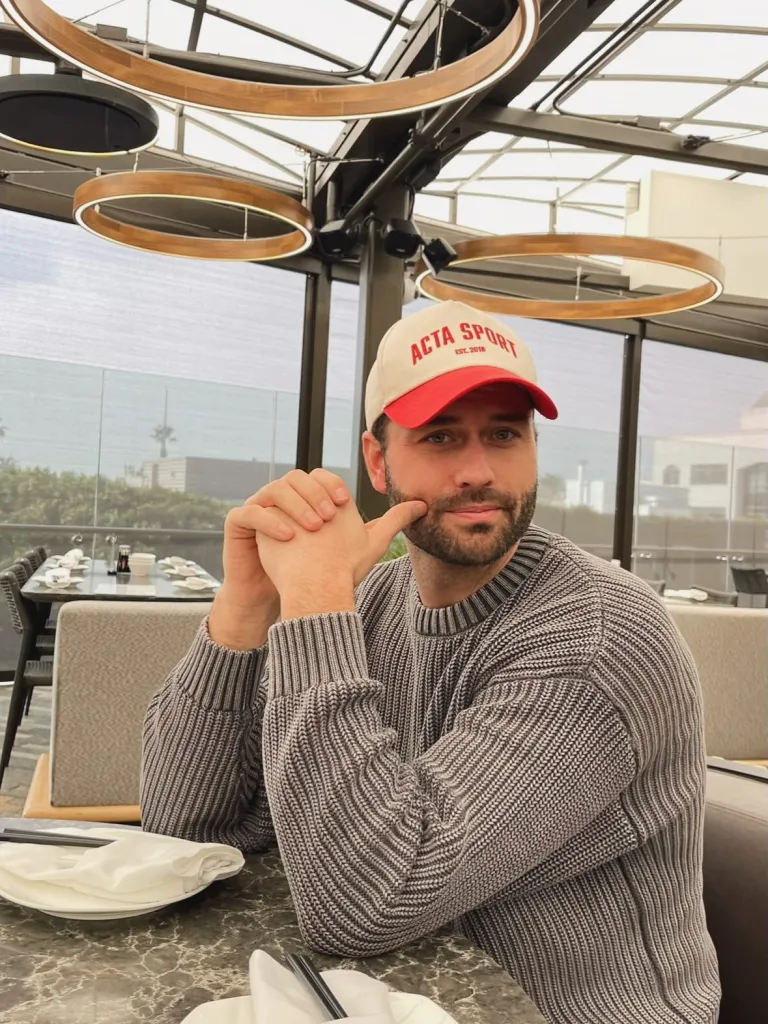 Dakota Mortensen wearing an 