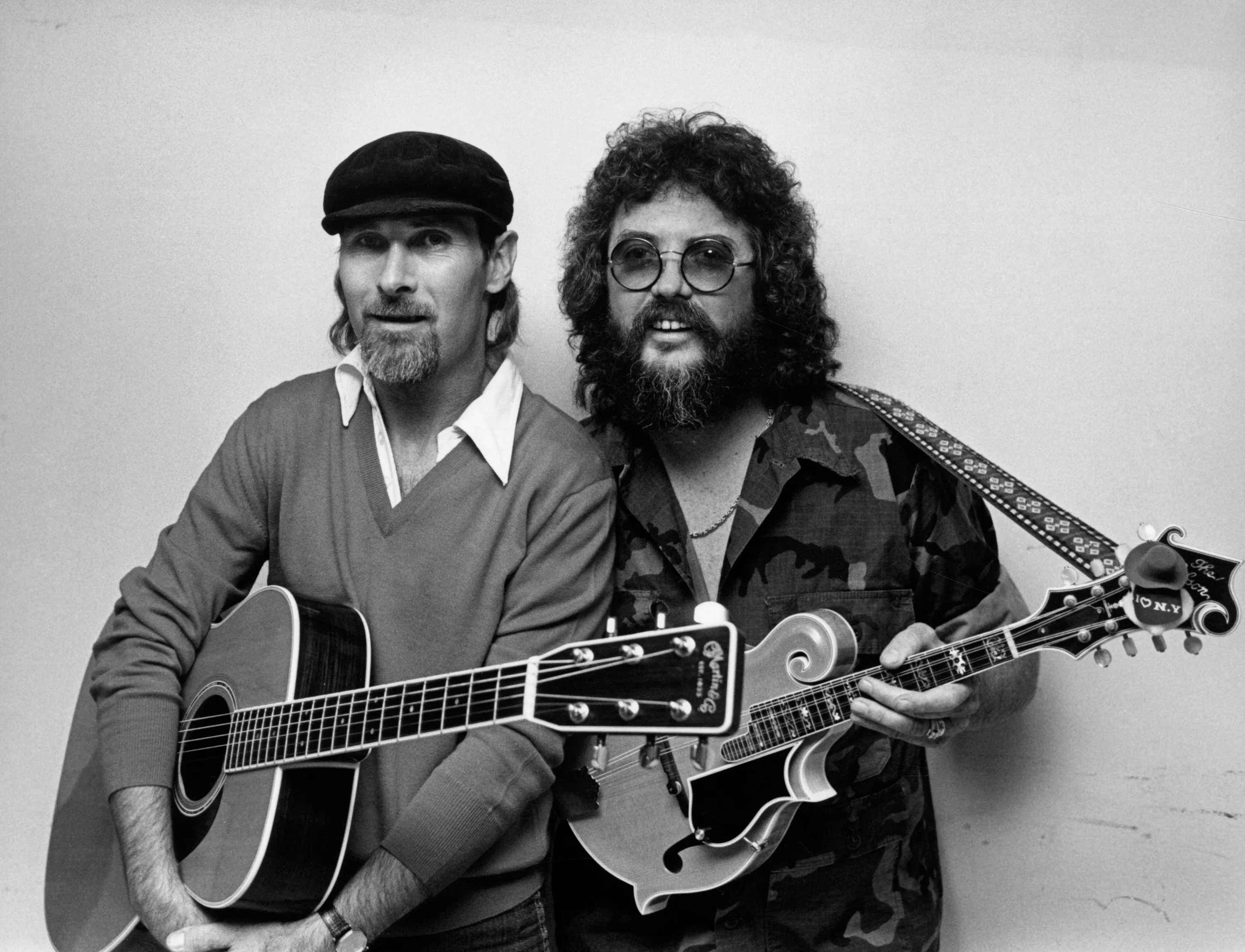 Seals (left) and Dash Crofts, of the duo Seals and Crofts, attend a taping of 'The Tom Snyder Show' at RCA Studios, New York, New York, June 9, 1981.