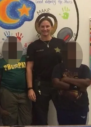 Tenlen, a 21-year veteran of the force assigned to the Palm Beach County courthouse, allegedly recorded her content while wearing her 