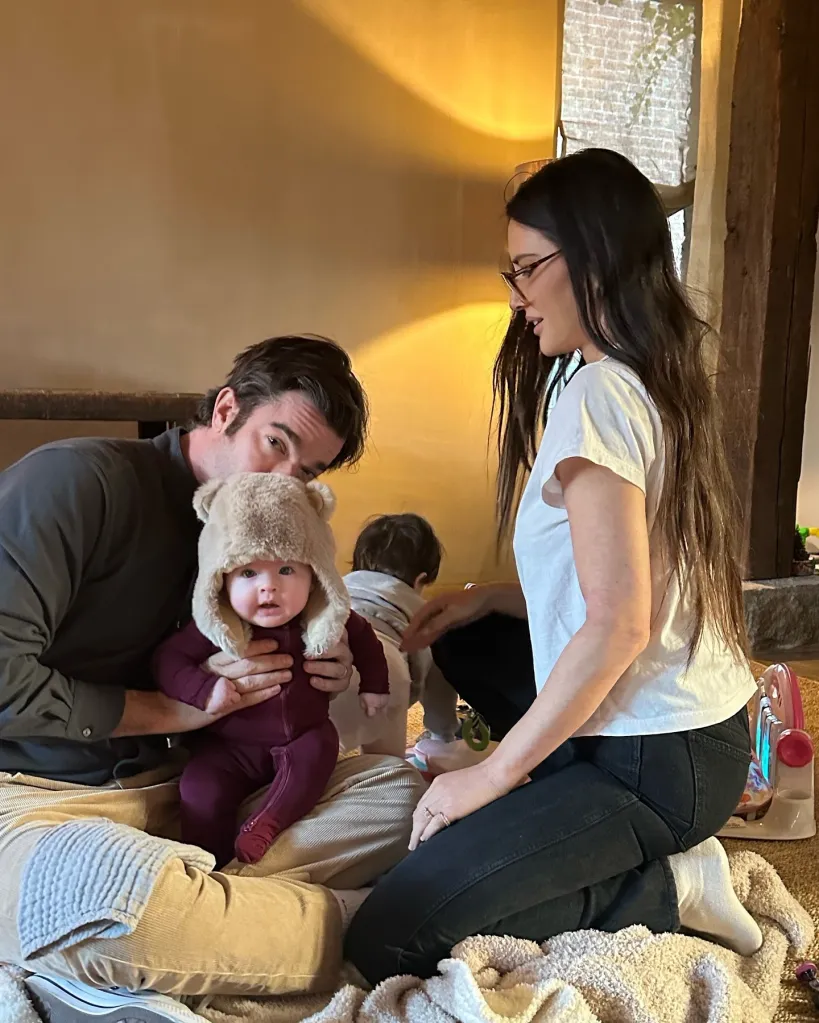 Olivia Munn, John Mulaney, and their infant son Malcolm with a second child.