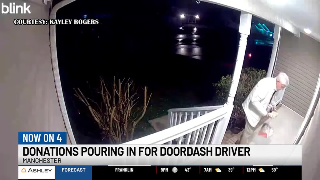 The septuagenarian revealed that he and his wife have been tag-teaming DoorDash deliveries for over a year.