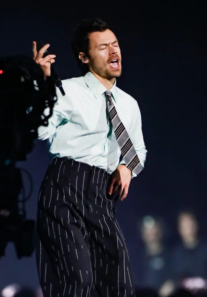 Harry Styles performing at The Brit Awards 2026.