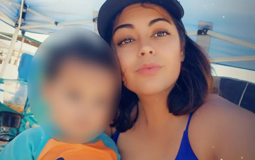 Emily Panuco and her child.