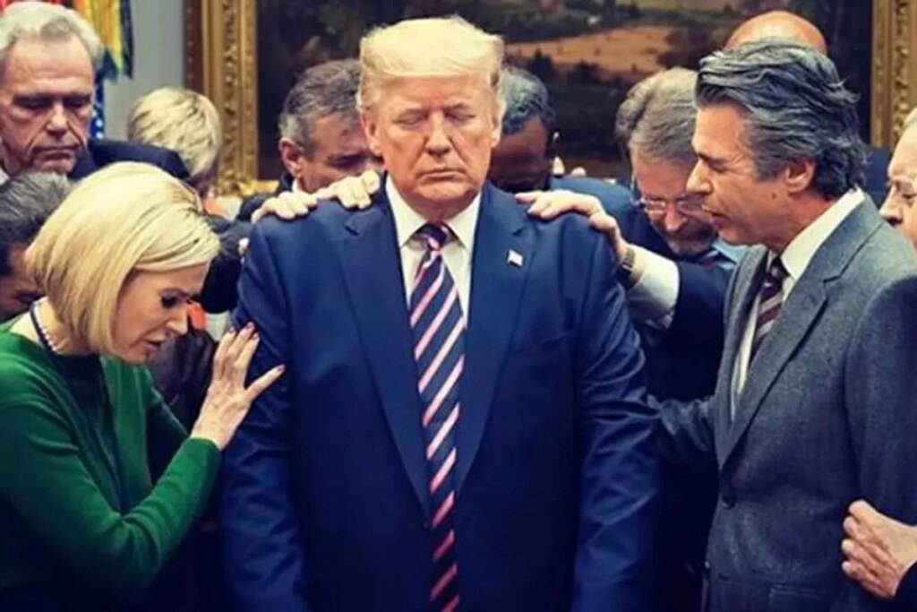 Outlandish prophecy declaring Trump God’s anointed leader shared by president