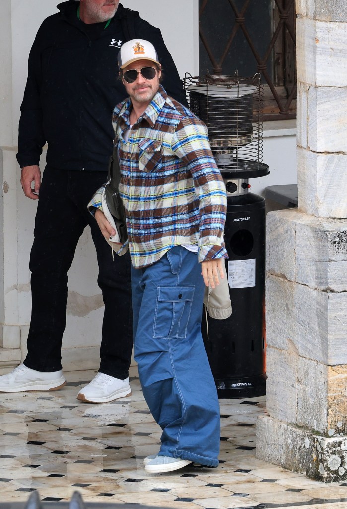 Brad Pitt on the final day of filming 