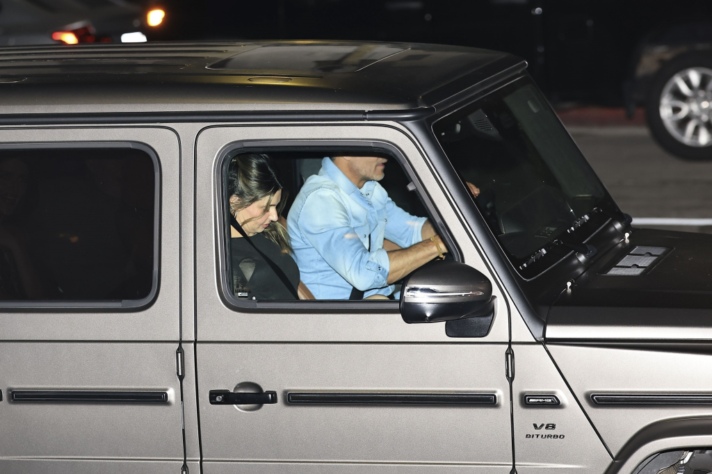 Mauricio Umansky and a mystery woman in a car at night.