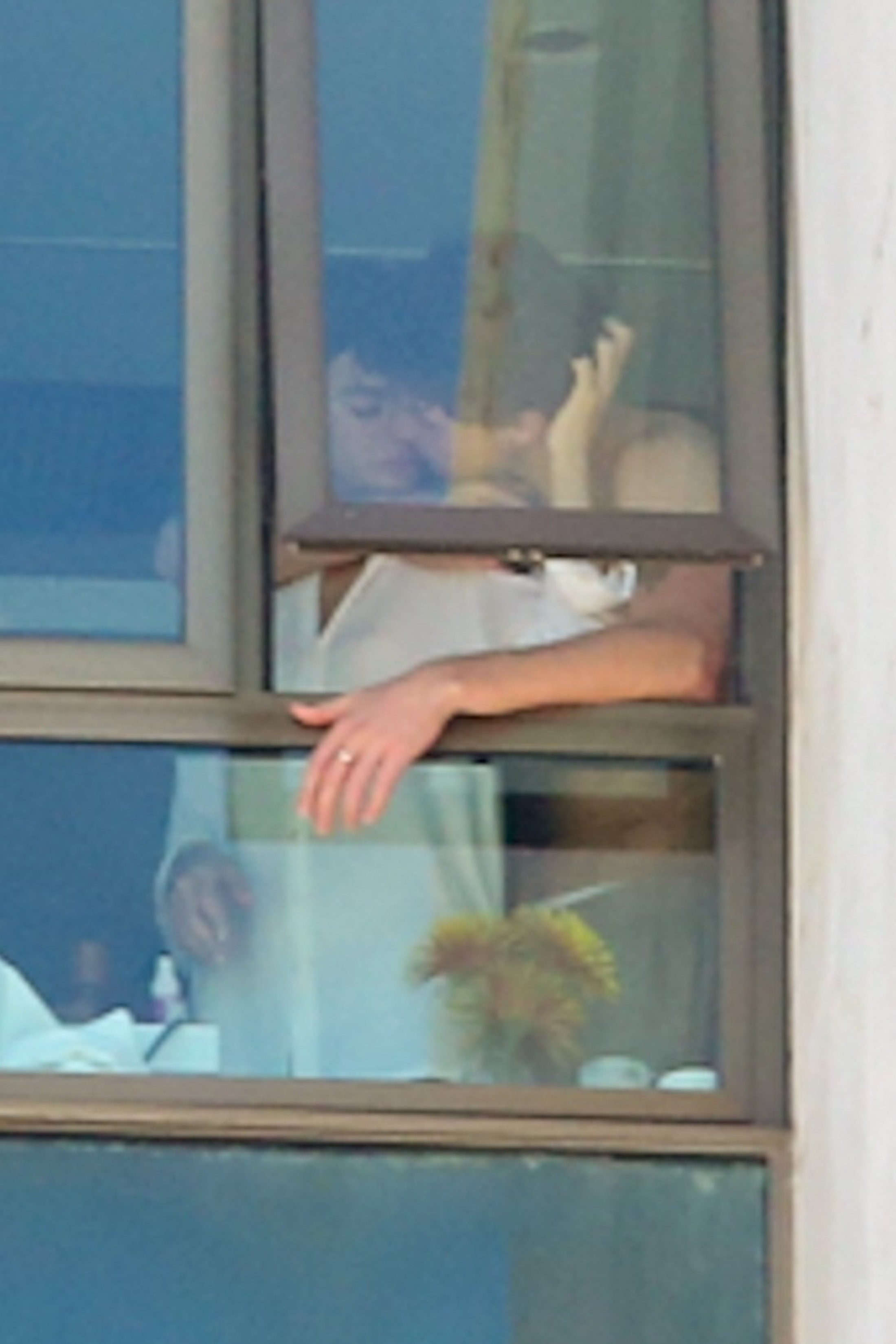 Days earlier, the duo was spotted at Marquezine's penthouse apartment in Rio getting cozy (pictured here).