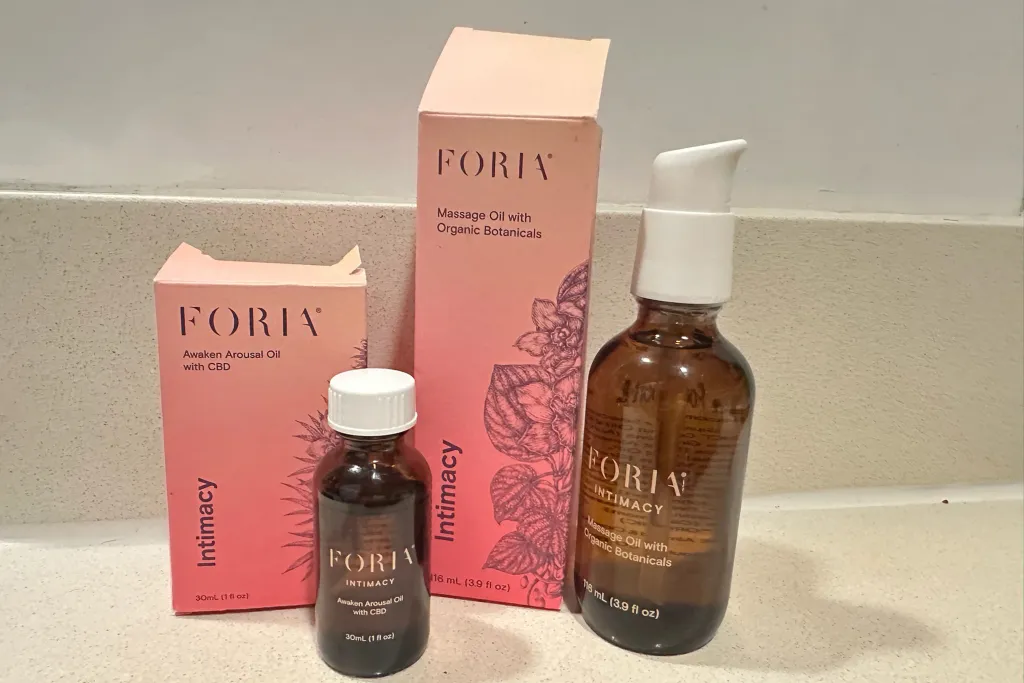 Bottles and boxes on a counter