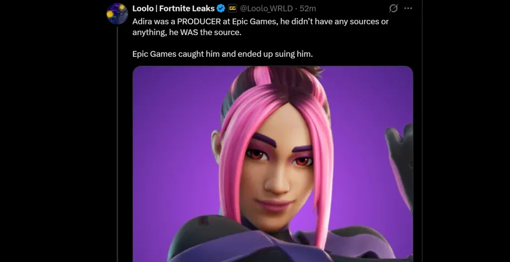 Fortnite Leaks Account Adira