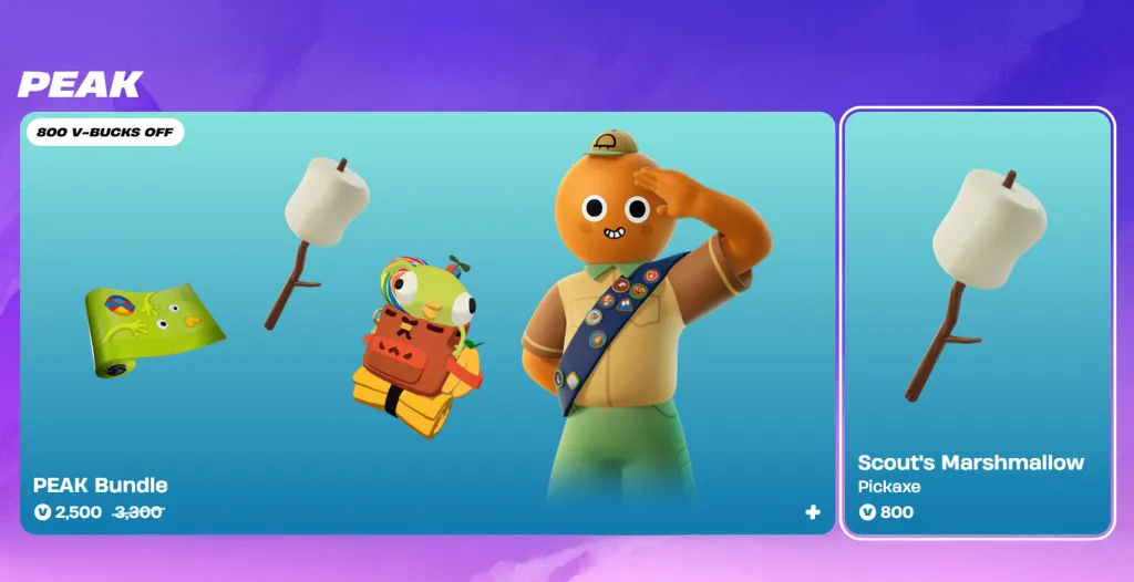 Fortnite Peak Skin Prices