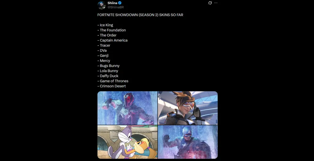 Fortnite Showdown Leaked Skins