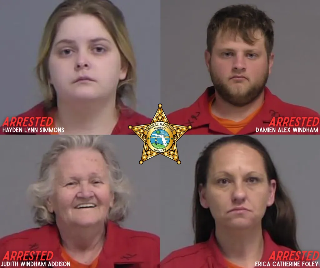 four mugshots