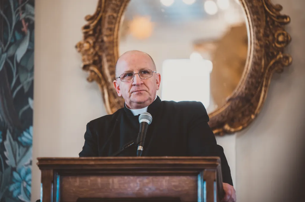 Fr. Chad Ripperger in Steubenville at the pulpit