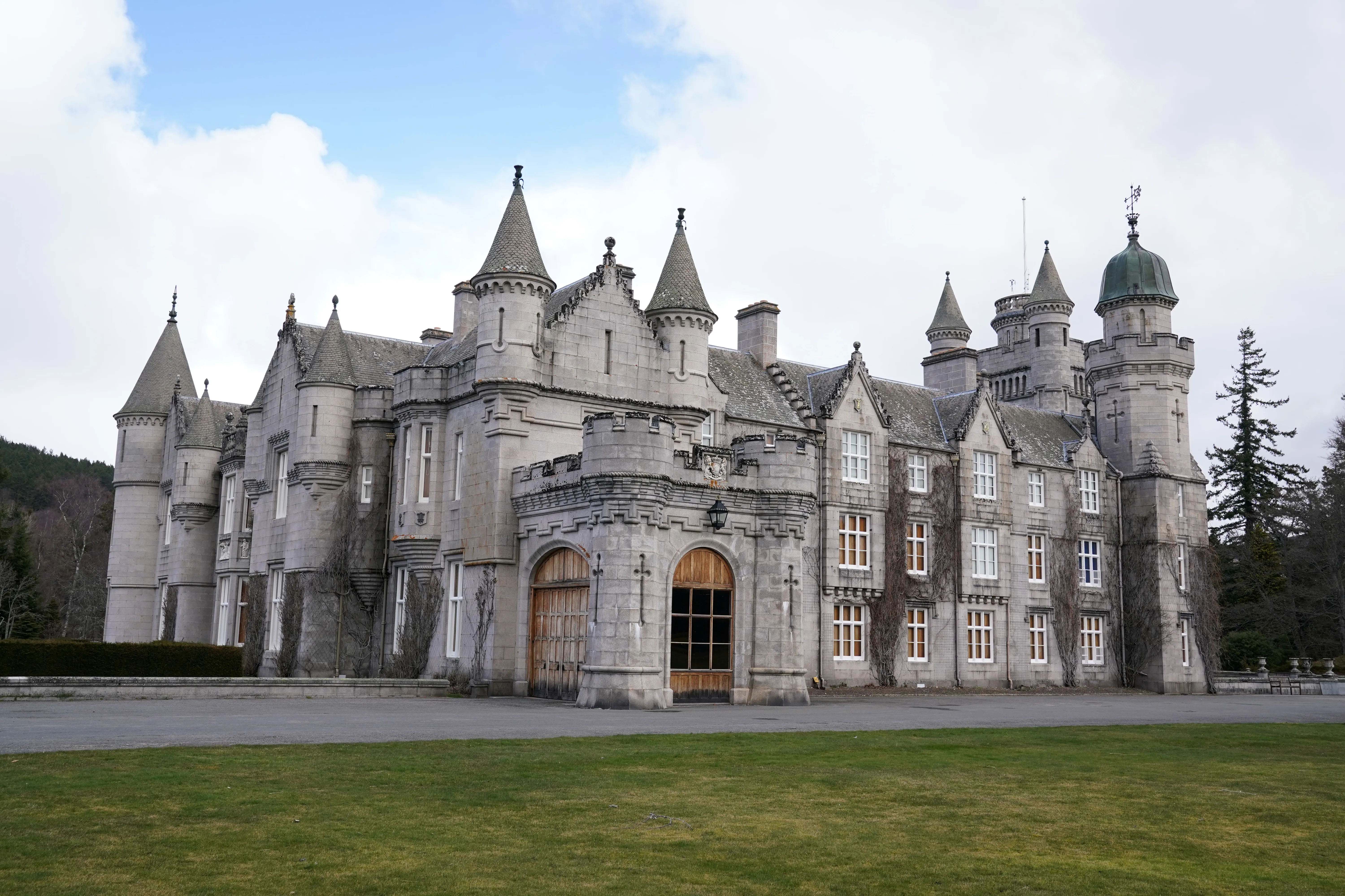 Balmoral Castle in Aberdeen, Scotland.